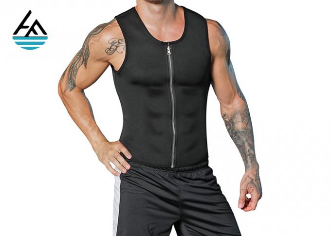 Neopreno negro clásico que adelgaza los trajes/el chaleco para hombre del instructor de la cintura de CrossFit
