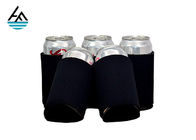 El neopreno de encargo puede los bordes cosidos refrigerador de la tela de la lata de cerveza del neopreno del tenedor